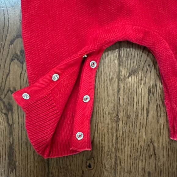 Hanna Andersson Baby Holiday Fair Isle Romper In Combed Cotton Scandi 3-6 months - Picture 2 of 5